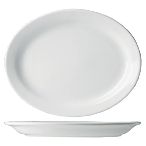 Блюдо овальное «Акапулько»; материал: фарфор; высота=3, длина=29, ширина=23.5 см.; белый