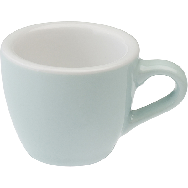 Чашка кофейная «Эгг»;  фарфор;  80мл;  голубая