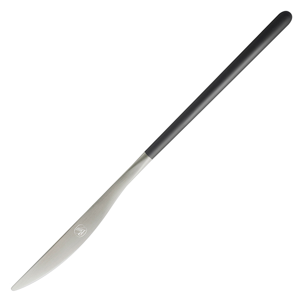 Нож столовый   сталь нержавеющая   черный Broggi