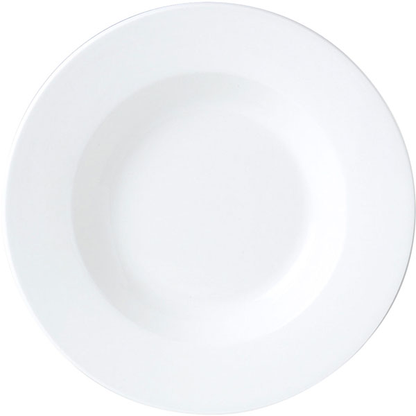 Блюдо круглое глубокое «Симплисити Вайт»; материал: фарфор; 450 мл; диаметр=270, высота=35 мм; белый