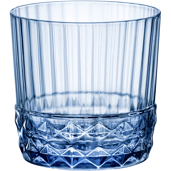 Олд Фэшн «Америка 20х»; стекло; 300мл; D=68,H=83мм; голубой