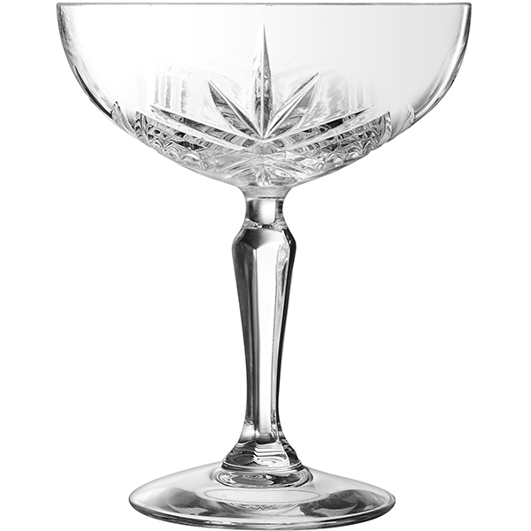 Шампанское-блюдце «Бродвей»; стекло; 250мл; D=11,4, H=14см; прозрачный