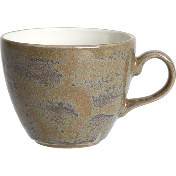 Чашка чайная «Революшн Гранит»; фарфор; 228мл; D=9см; коричневая, бежевая