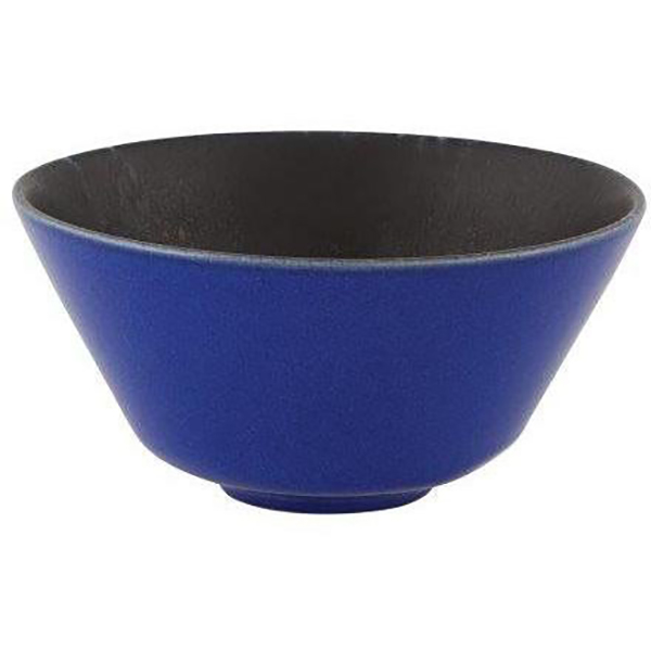 Салатник «Нуар»; керамика; D=160,H=75мм; черный,синий