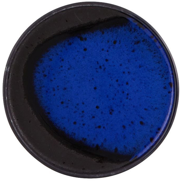 Тарелка для хлеба «Нуар»; керамика; D=175,H=24мм; черный,синий