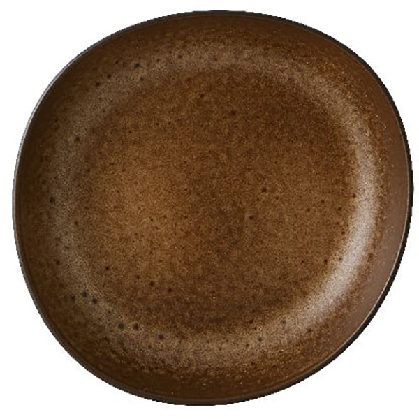 Тарелка глубокая «Амазония»; керамика; D=220, H=44мм; коричнев.
