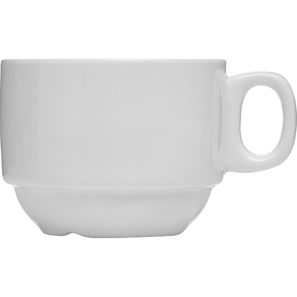 Чашка чайная «Кунстверк»; фарфор; 190мл; D=79, H=60, L=101мм; белый