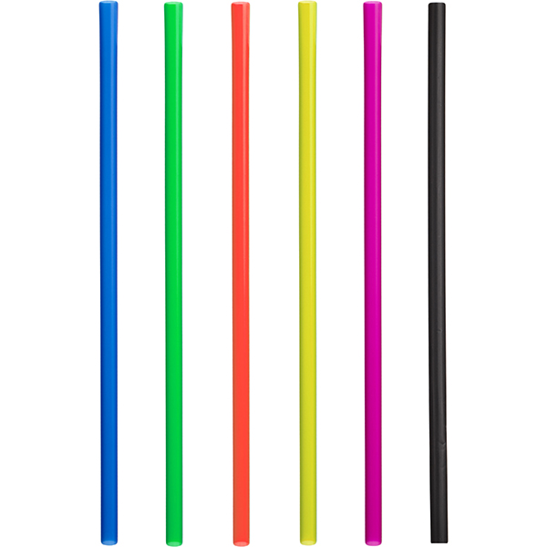 Трубочки без сгиба[100шт]; полипропилен; D=8, L=250мм; разноцветн.