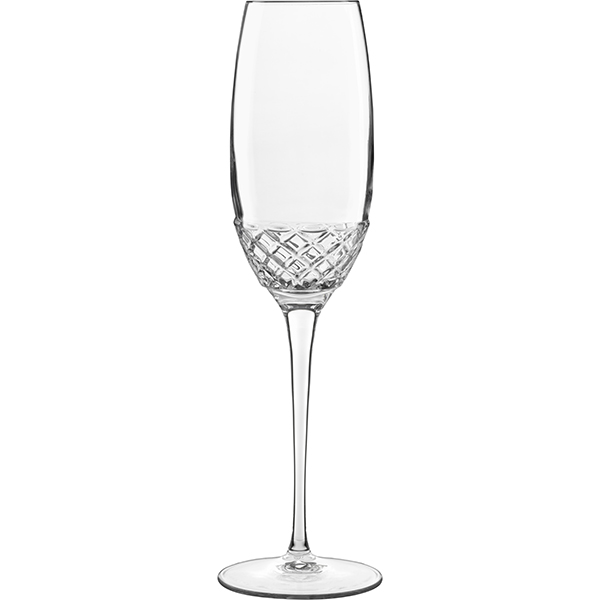 Бокал-флюте «Рома 1960»; хрустальное стекло; 240мл; D=70, H=244мм; прозрачный