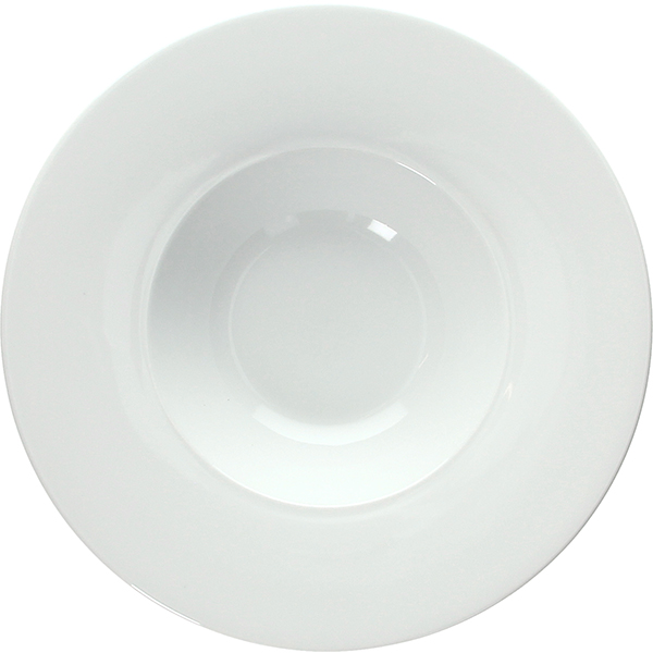 Тарелка для пасты «Тэзис Бьянко»; фарфор; D=26, H=6см; белый