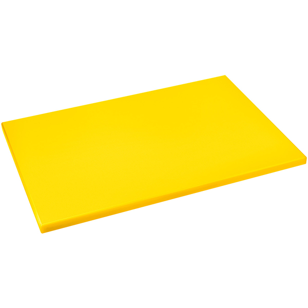 Доска разделочная; полиэтилен; , H=18, L=500, B=350мм; желт.