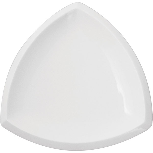 Тарелка треугольная «Кунстверк»; материал: фарфор; длина=29, ширина=29 см.; белый