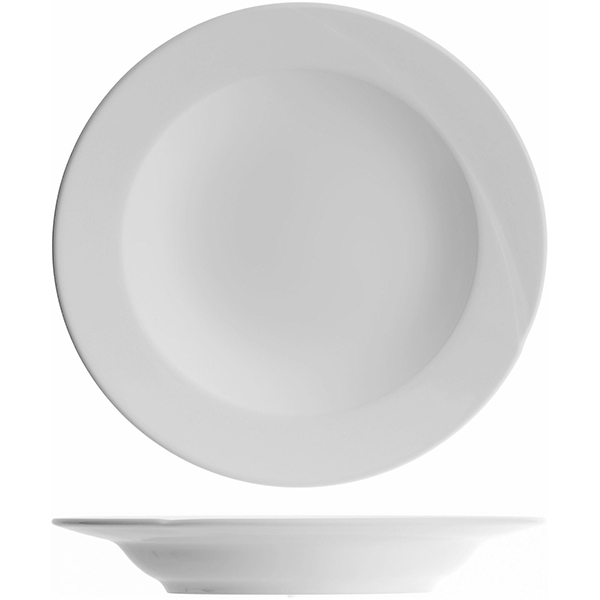 Тарелка глубокая «Атлантис»; материал: фарфор; 800 мл; диаметр=30, высота=5 см.; белый