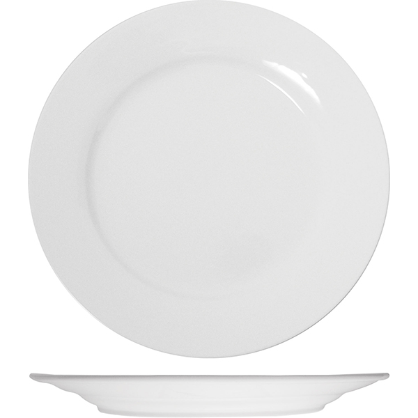Тарелка мелкая «Кунстверк»; материал: фарфор; диаметр=27 см.; белый