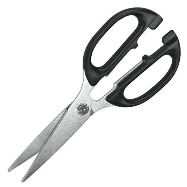 Ножницы кухонные «Элегант»; сталь, пластик; , L=28/21, B=1см; черный