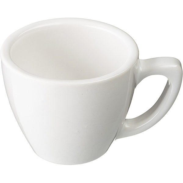 Чашка кофейная «Пур-Амор»; фарфор; 80мл; D=66/40, H=55, L=90мм; белый