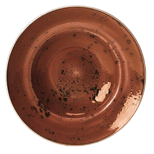 Тарелка для пасты «КрафтТерракота»; фарфор; 320мл; D=27, H=5см; терракот