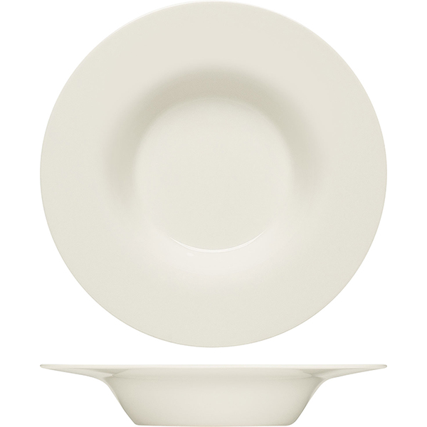 Тарелка глубокая «Пьюрити»; материал: фарфор; диаметр=20 см.; белый
