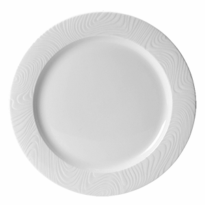 Тарелка мелкая «Оптик»; материал: фарфор; диаметр=20.25 см.; белый