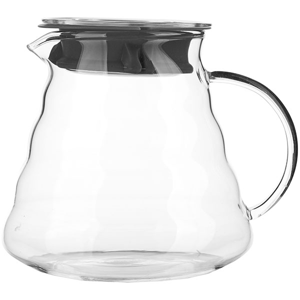 Чайник «Идзуми» с силиконовой прокладкой; термостойкое стекло; 0, 8л; прозрачный, черный