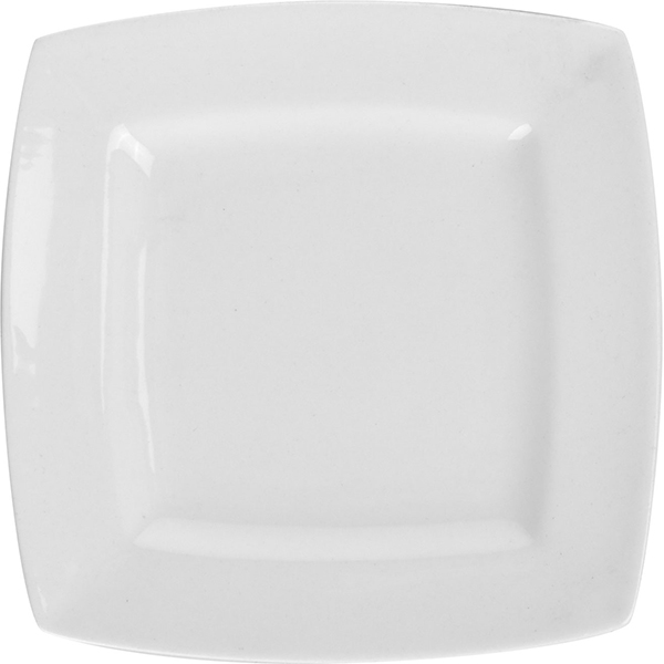 Тарелка квадратная «Мини Пати»; материал: фарфор; высота=2, длина=12, ширина=12 см.; белый