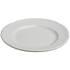 Тарелка мелкая «Увертюра»; материал: фарфор; диаметр=16 см.; белый