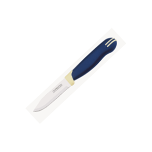 Нож для чистки овощей и фруктов  , L=75мм  синий, белый Tramontina