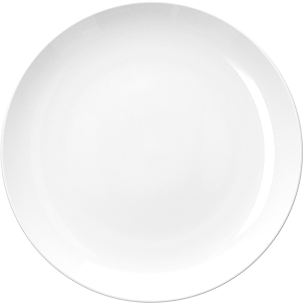 Блюдо «Перла» круглое; фарфор; D=30см; белый