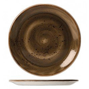 Тарелка «Крафт Браун» мелкая; фарфор; D=28, H=2см; коричнев.