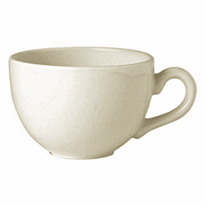 Чашка чайная «Айвори»; фарфор; 340мл; D=100, H=70, L=128мм; слон.кость