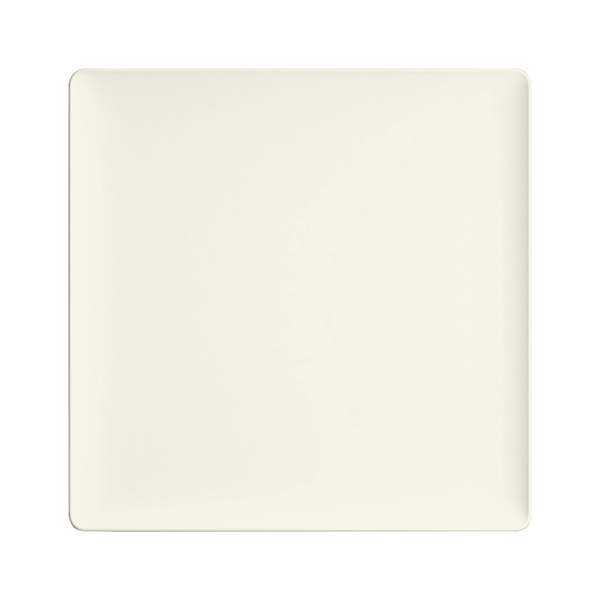 Тарелка «Пьюрити» квадратная; фарфор; , H=2, L=27, B=27см; белый