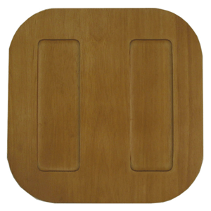 Тарелка квадратная «Тэйст»; дерево; длина=30, ширина=30 см.; светло-коричневая