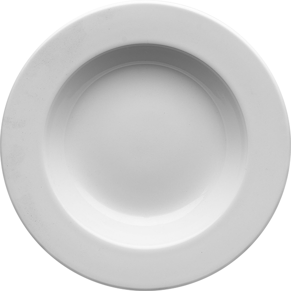 Тарелка глубокая «Монако Вайт»; материал: фарфор; 300 мл; диаметр=220, высота=35 мм; белый