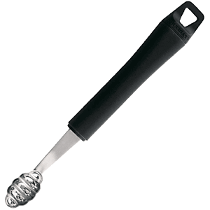 Нож-нуазетка «Овал фигурный»; сталь,полипропилен; диаметр=27/20, высота=15, длина=190 мм; цвет: черный