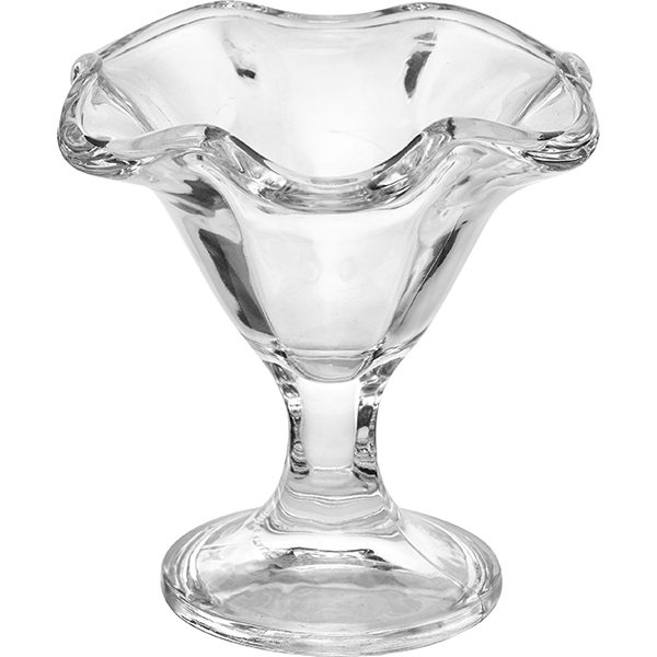 Креманка «Примавера»; стекло; 200 мл; диаметр=136/85, высота=135, длина=35 мм; прозрачный