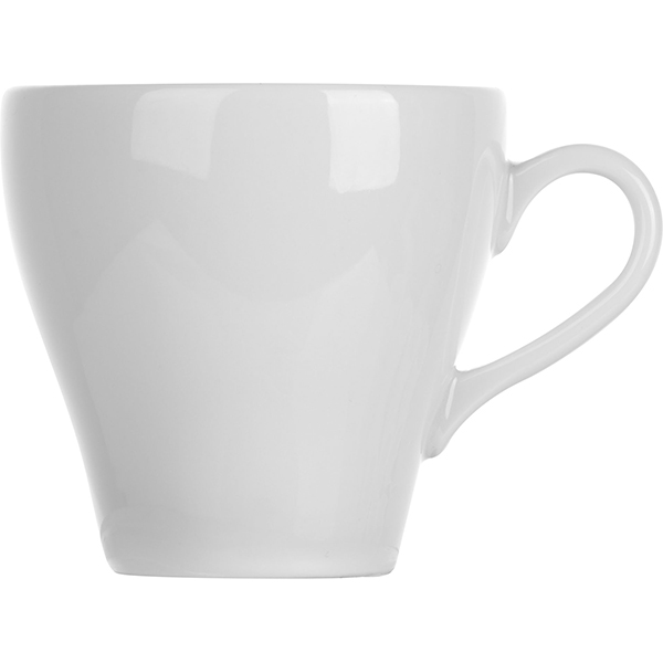 Чашка чайная «Паула»; материал: фарфор; 275 мл; диаметр=9, высота=9, длина=12 см.; белый