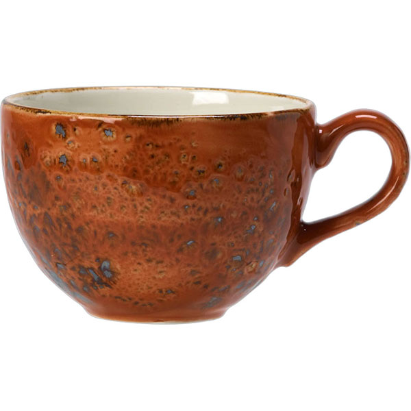 Чашка кофейная «Крафт»; материал: фарфор; 85 мл; диаметр=6, высота=5, длина=8.5 см.; терракот
