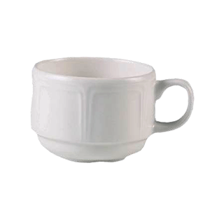 Чашка кофейная «Торино вайт»; материал: фарфор; 85 мл; белый