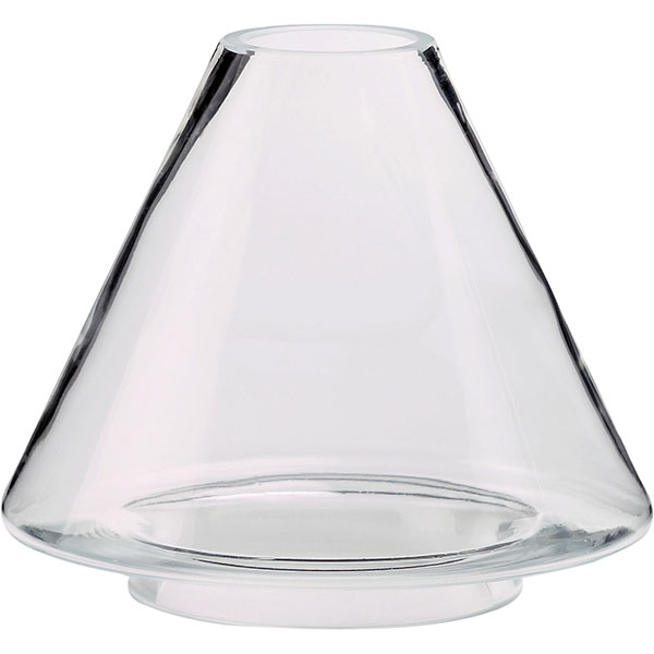 Плафон для светильника «Делия»; стекло; диаметр=124/76, высота=111 мм; прозрачный