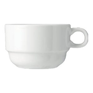 Чашка чайная «Акапулько»; материал: фарфор; 185 мл; диаметр=8, высота=10, ширина=6.1 см.; белый