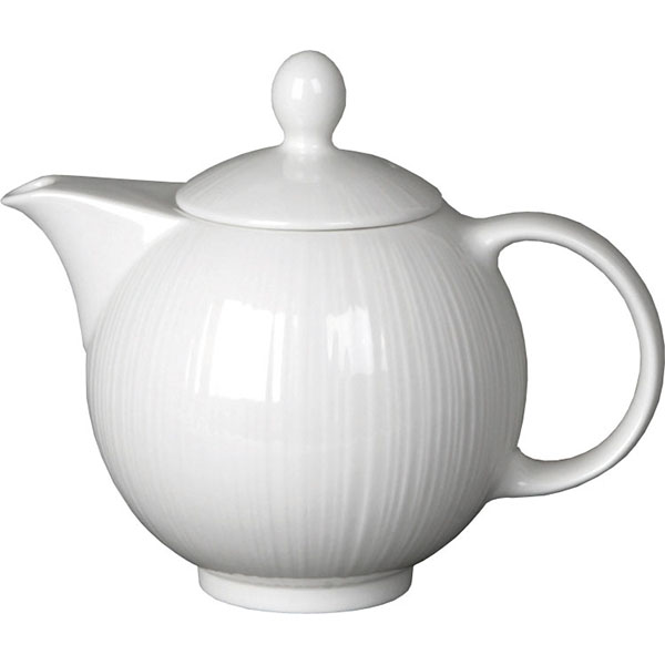 Чайник «Спайро»; материал: фарфор; 795 мл; диаметр=6, высота=17, длина=19, ширина=13 см.; белый