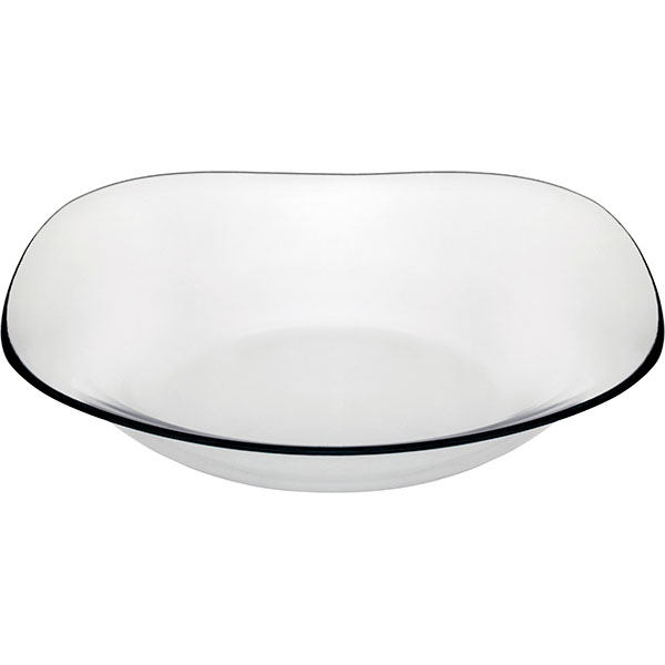 Тарелка глубокая закаленное стекло  диаметр=21.5 см.  прозрачный Pasabahce - завод ”Бор”