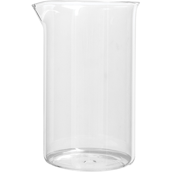 Колба для френч-пресса; стекло; 600 мл; диаметр=9, высота=15 см.; прозрачный