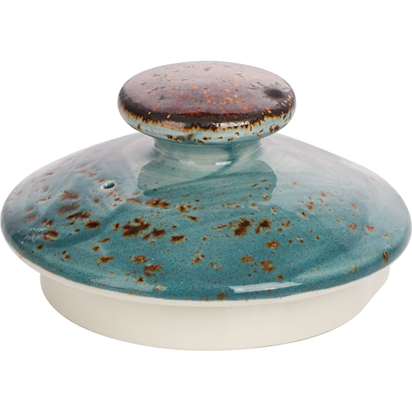 Крышка для чайника «Крафт»; материал: фарфор; синий