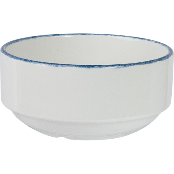 Супница, Бульонница (бульонная чашка) без ручек «Блю дэппл»; материал: фарфор; белый,синий