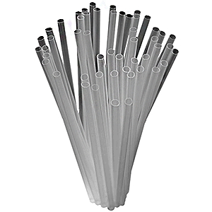 Трубочки «Фло» (500 штук); диаметр=3, длина=100 мм; прозрачный