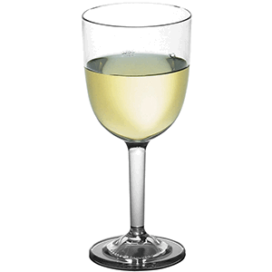 Бокал для вина; поликарбонат; 310 мл; диаметр=75, высота=171 мм; прозрачный