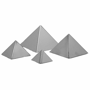 Форма кондитерская «Пирамида» (6 штук); диаметр=6, высота=4 см.