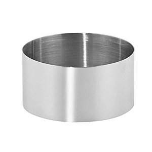 Набор кондитерских форм «Круг» (2 штуки); сталь; диаметр=75, высота=44 мм; металлический