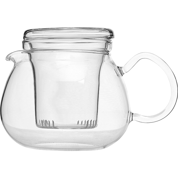 Чайник «Прити ти-2»; стекло; 500 мл; высота=11.2, длина=15.6, ширина=11.8 см.; прозрачный